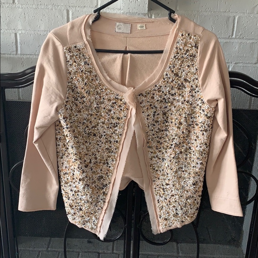 Anthropologie Light Pink Cardigan